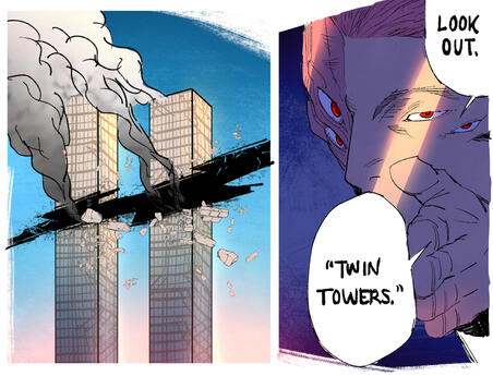 World (Trade Center) Cutting Slash (JJK)