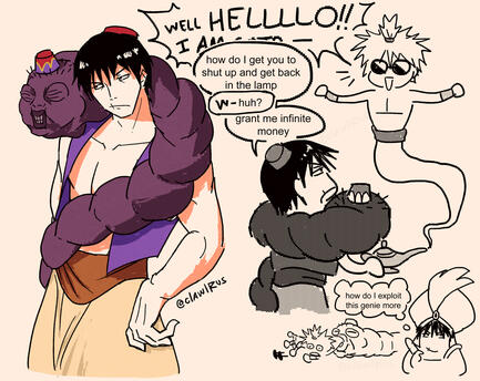 toji as aladdin